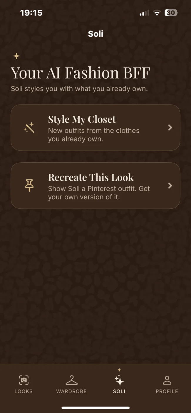 Soli: Style what you already own.