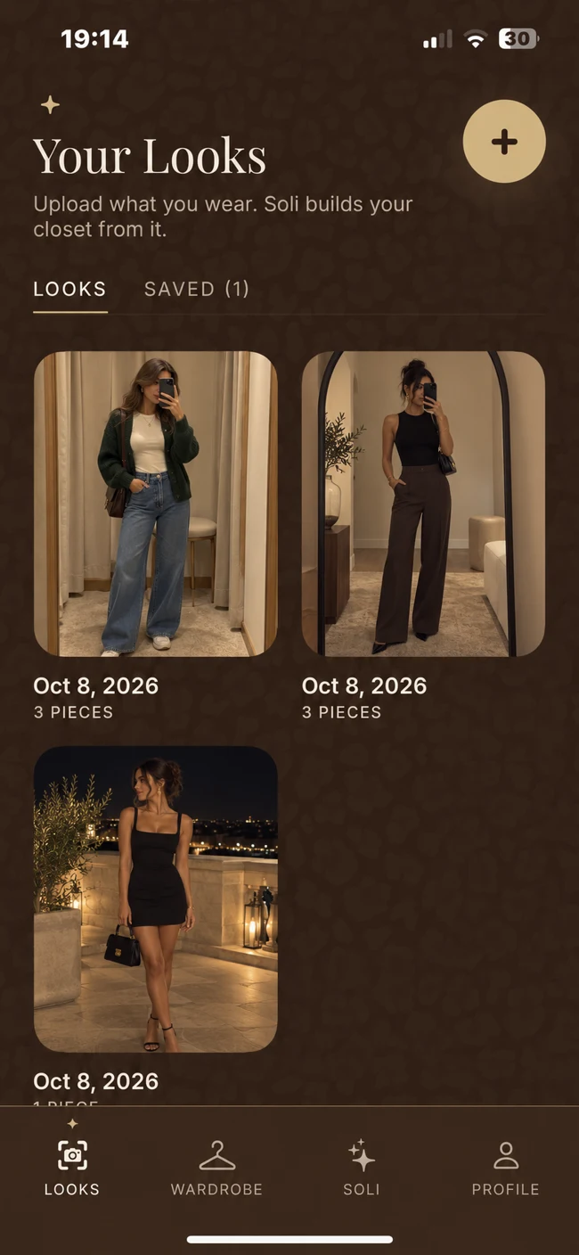 Looks: Full outfits, one digital closet.